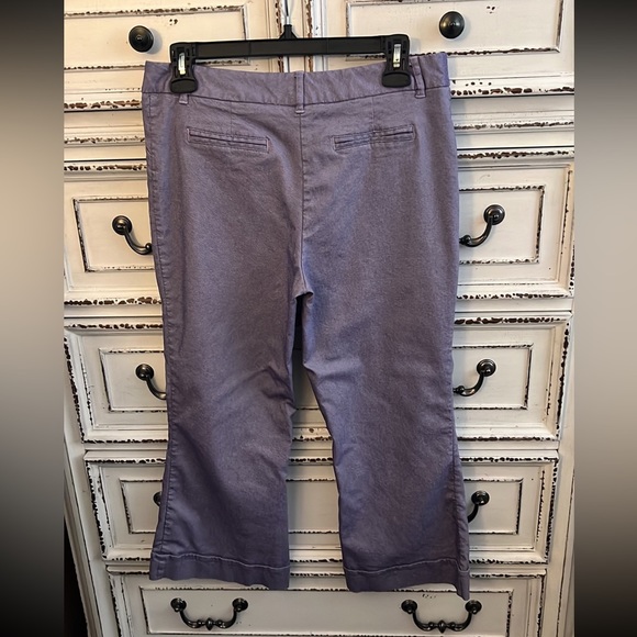 Bisou Bisou crop pants lavender size 8 spandex - Picture 12 of 15